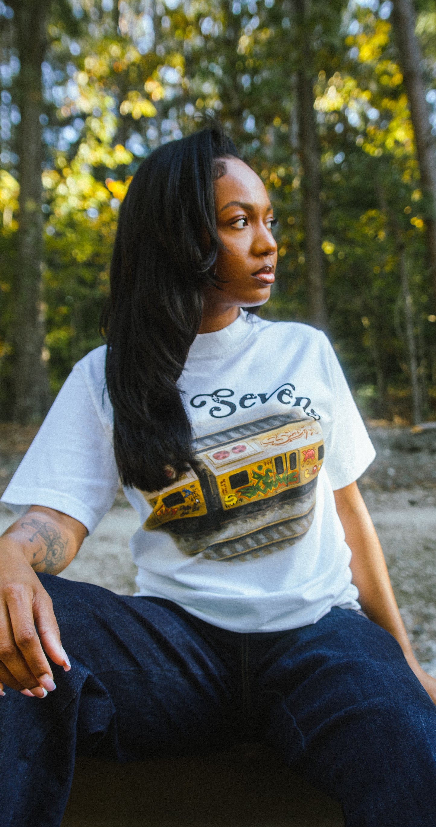 NY7 GRAFFITI TRAIN TEE