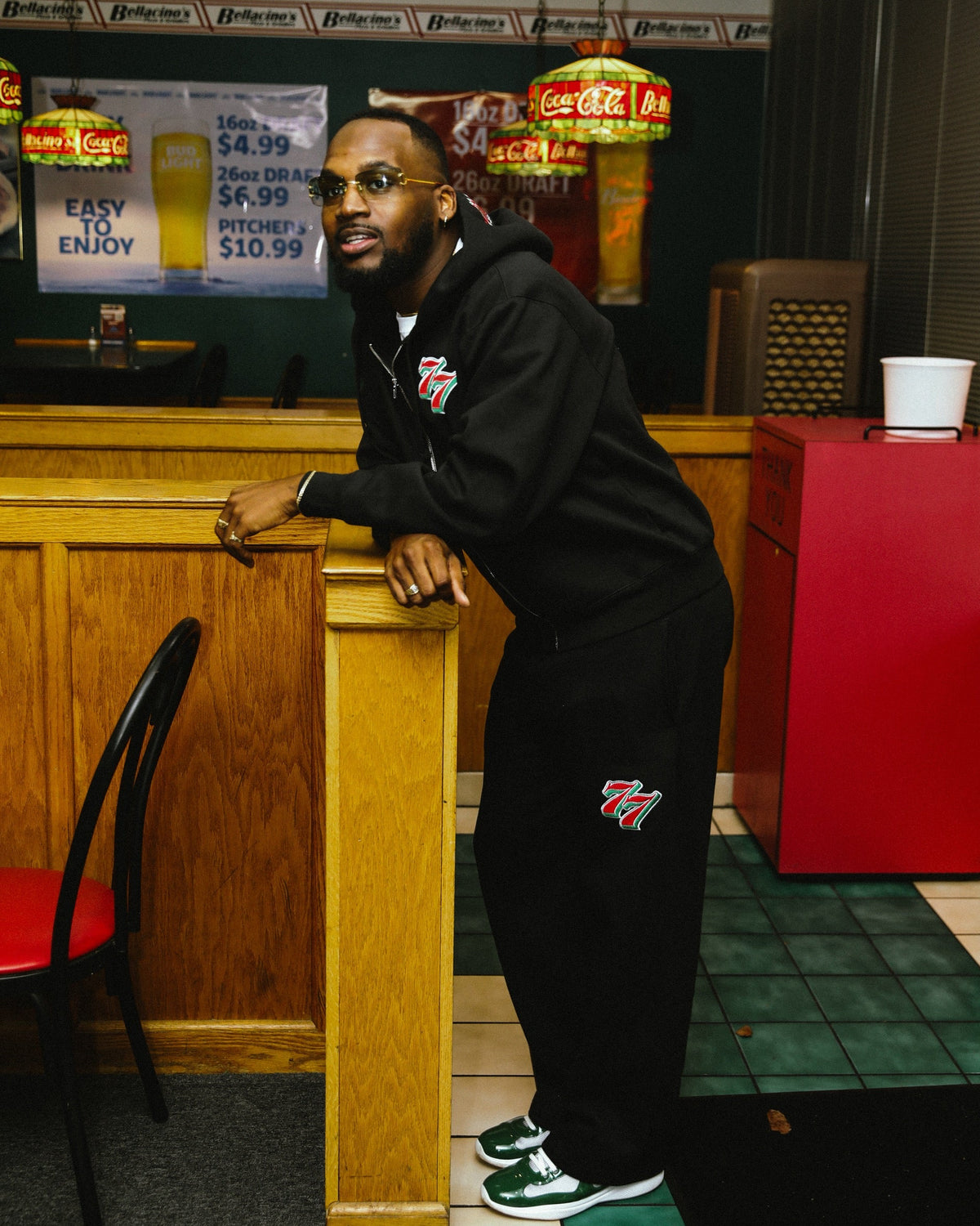 ALL7VENS “BLACK” SWEATPANTS