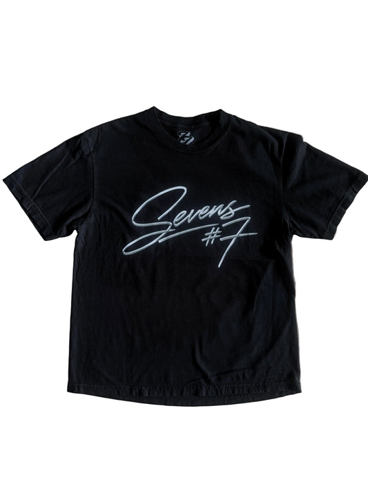 7’s Trading Card Tee Black