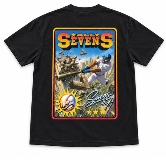 7’s Trading Card Tee Black
